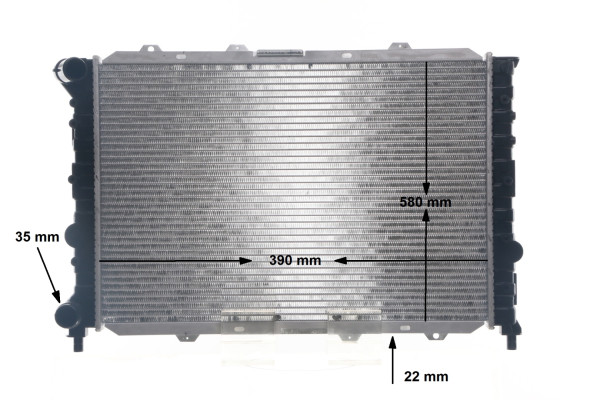 Kühler, Motorkühlung - CR1567000S MAHLE - 0071754175, 50501506, 71754175